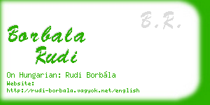 borbala rudi business card