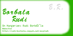 borbala rudi business card